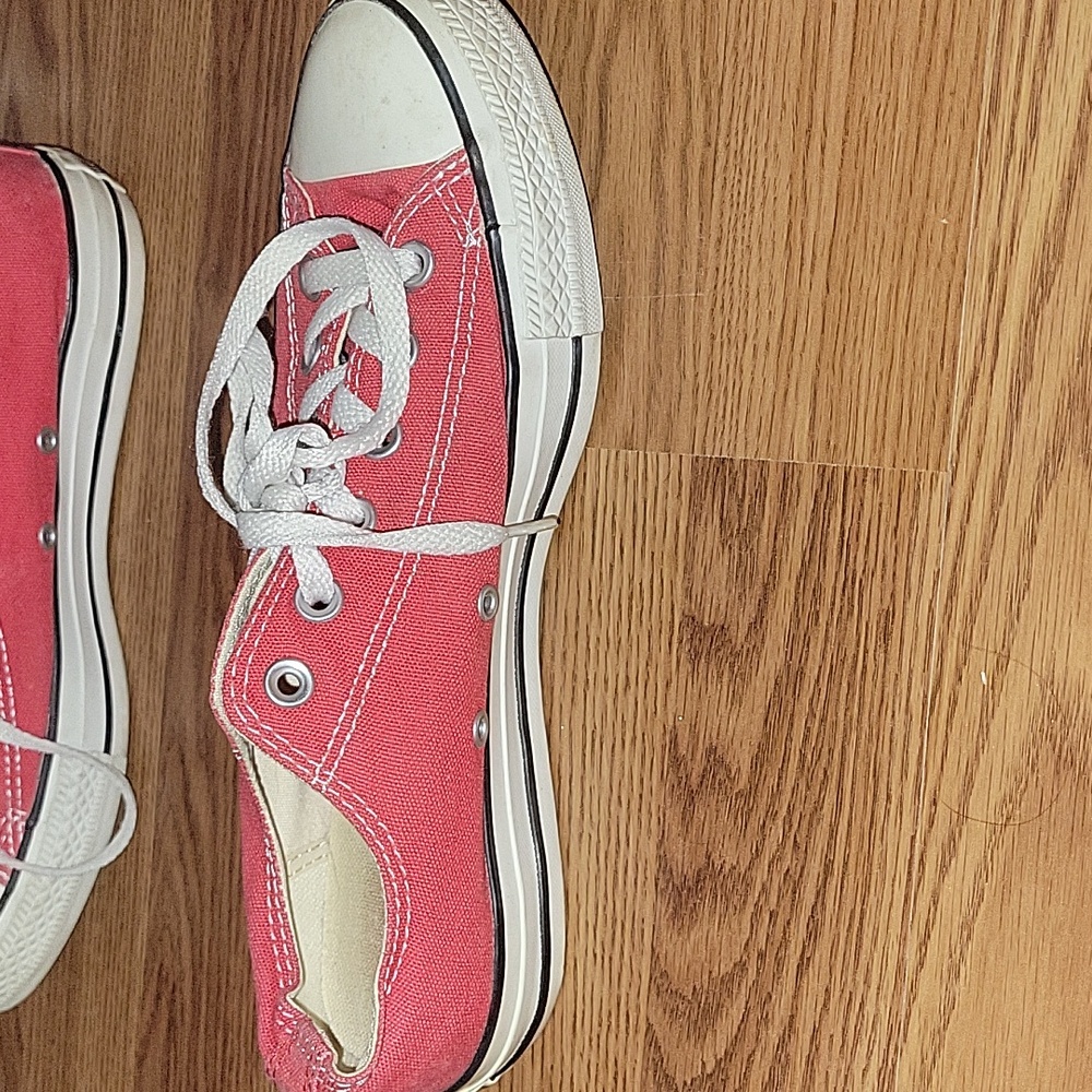 Red Converse Sneakers - Picture 7 of 8